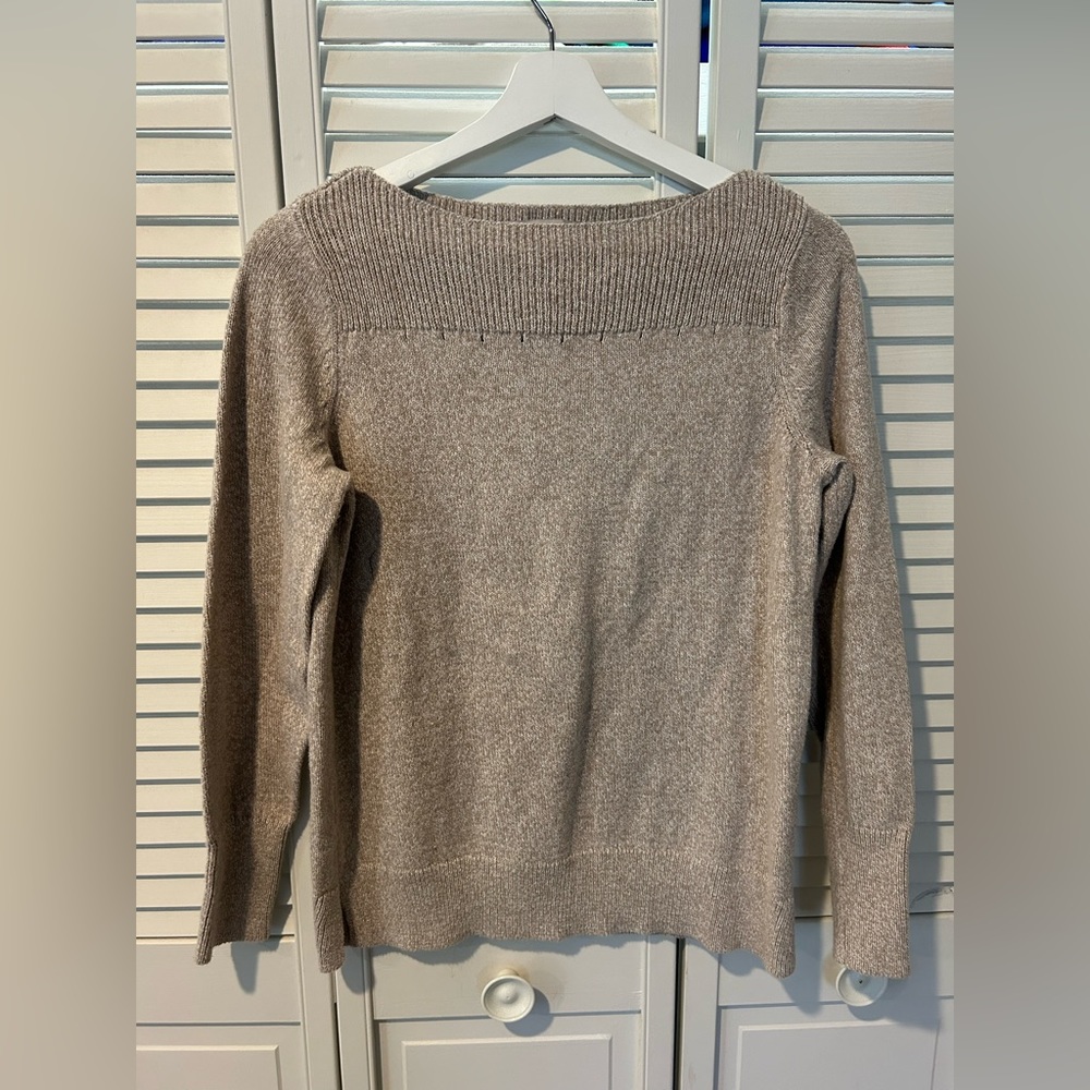 Ladies camel color Loft sweater Small